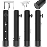 3-LEVEL Adjustable Table Leg Risers, Highly Durable Steel Folding Table Leg Extenders, Tables Legs Extensions Fits Straight &amp; Bent Legs Tables Height Extender For Rise desk 2/4/6in Wobble-Proof
