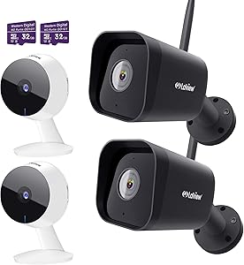LaView Home Security Camera,Mini Security Cameras,Home Security System with Motion Detection,Include 2 SD Cards,32GB ,Two-Way Audio, Night Vision,WiFi Indoor for Baby/pet,Alexa, USA Cloud Service