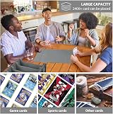 Aolso Trading Card Storage Box 2400+ Cards PU Leather Grey Quartuple Box view 7