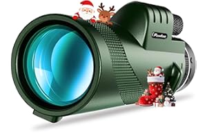 Monocular Compact Mini Telescope, 12X50- Portable Handheld High Powered Monocular for Adults, Tech Gadgets Perfect for Bird W