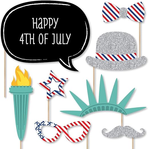 Amazon Com Big Dot Of Happiness Custom 4th Of July Photo Booth