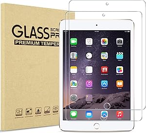 ProCase iPad Mini 1 2 3 Screen Protectors, Tempered Glass Screen Film Guard Screen Protector for 7.9" Apple iPad Mini, Mini 2, Mini 3-2 Pack