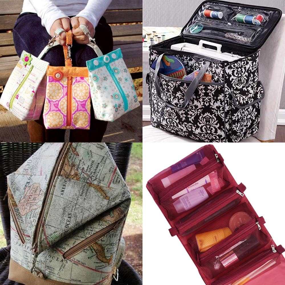 Outuxed Zippers 120pcs 9 Inches 14 Inches 18 Inches Mixed Nylon Coil Zippers Colorful Sewing Zippers for Tailor Sewing Crafts, 20 Assorted Colors