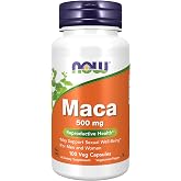NOW Supplements, Maca 500 mg, Unisex, Reproductive Health*, 100 Veg Caps