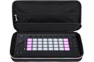 worfty Case for Ableton Move 4-track Instrument & Accessories - Travel Protective Carrying Storage Bag (Black)