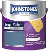 Johnstone's Vintage Denim Washable Matt Emulsion Paint 2.5L Stain Resistant