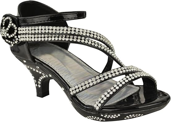 kids black party shoes