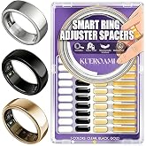 Smart Ring Size Adjuster for Loose Rings, 120Pcs Silicone Spacer Inserts for Oura 5/Galaxy/RingConn 3/Ultrahuman, Reduces 0.2-2 Sizes, Sensor-Friendly, Waterproof, 3 Colors (Gold, Black, Clear)