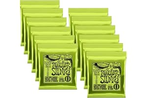 Ernie Ball 2221 Regular Slinky Nickel Wound Electric Guitar Strings - .010-.046 (12 Pack)