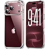 Mkeke for iPhone 18 Pro Max Case Clear [Not-Yellowing] | [Military-Grade Drop Protection] Shockproof Protective Phone Bumper 2026