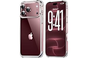 Mkeke for iPhone 18 Pro Max Case Clear [Not-Yellowing] | [Military-Grade Drop Protection] Shockproof Protective Phone Bumper