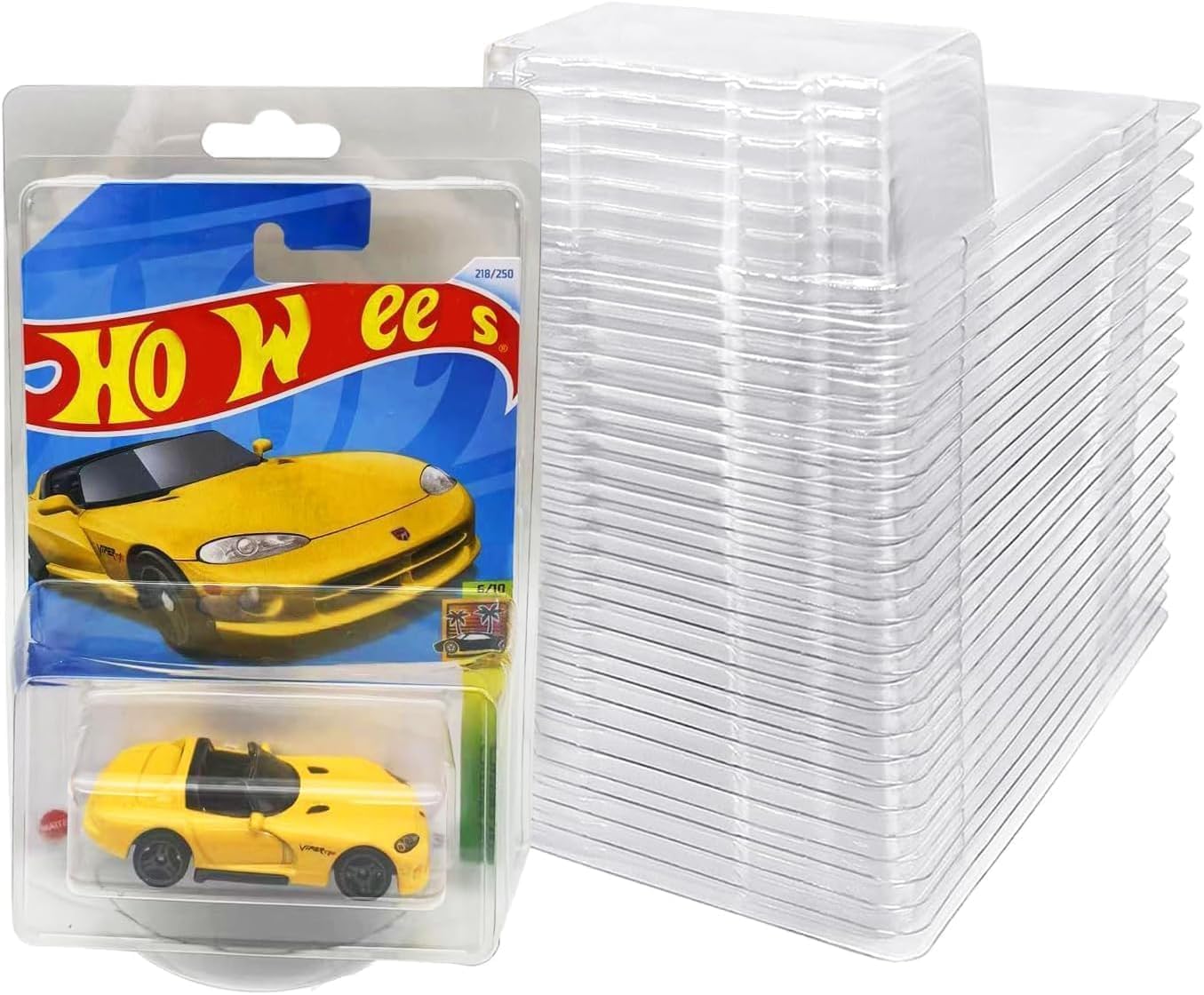 Photo 1 of [12 Pack] 0.7mm Heavy Duty Protector Case for Hot Wheels & Matchbox Mainline, Anti-Yellowing Clear Clamshell Blister Pack Storage, Durable Card Protectors for Die-Cast Car Collector Display
