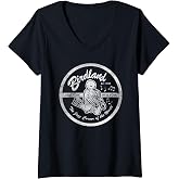 Womens Vintage Jazz Club V-Neck T-Shirt