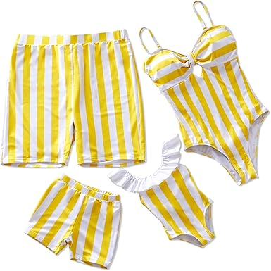 mom and baby boy matching swimsuits