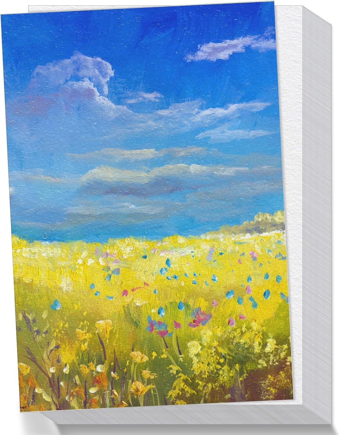 240 Sheets Watercolor Paper Cotton 140LB/300GSM Thick Off-White Cold Press Paper Pack, Watercolor Drawing Paper for Painting Art Works Drawing Supplies, 7 x 10 Inches Image