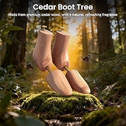 1 Pack Cedar Boot Tree for Men/Women, Storage Bag