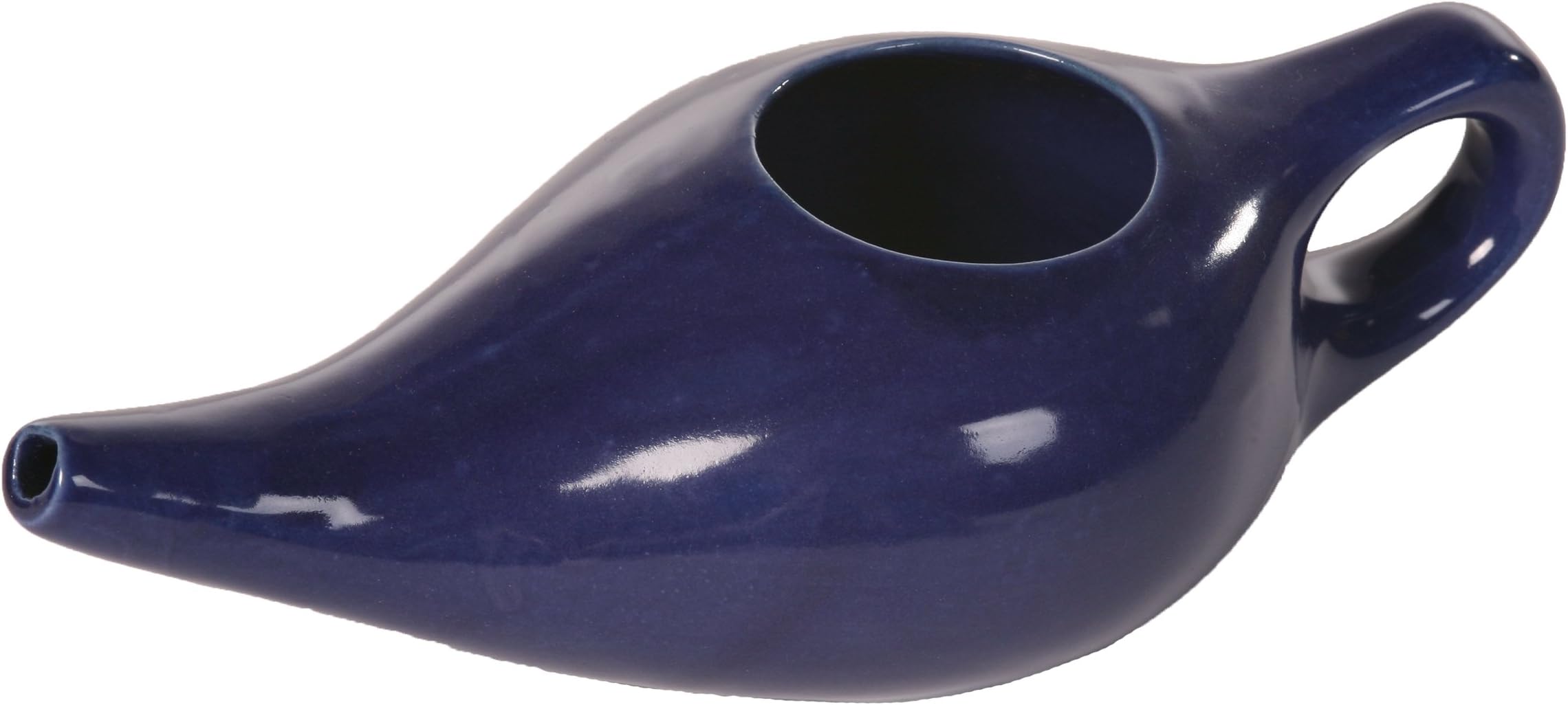 Yogaladen 570200-15 Ceramic Neti Pot Blue