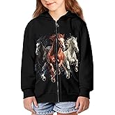 Upetstory Kids Zip Up Hoodie Fashion Hooded Sweatshirt for Girls Boys Size 6-16
