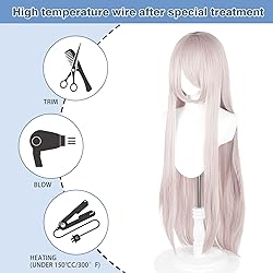 UTIEHD 100cm / 40 Inch Long Wig, Universal Anime
