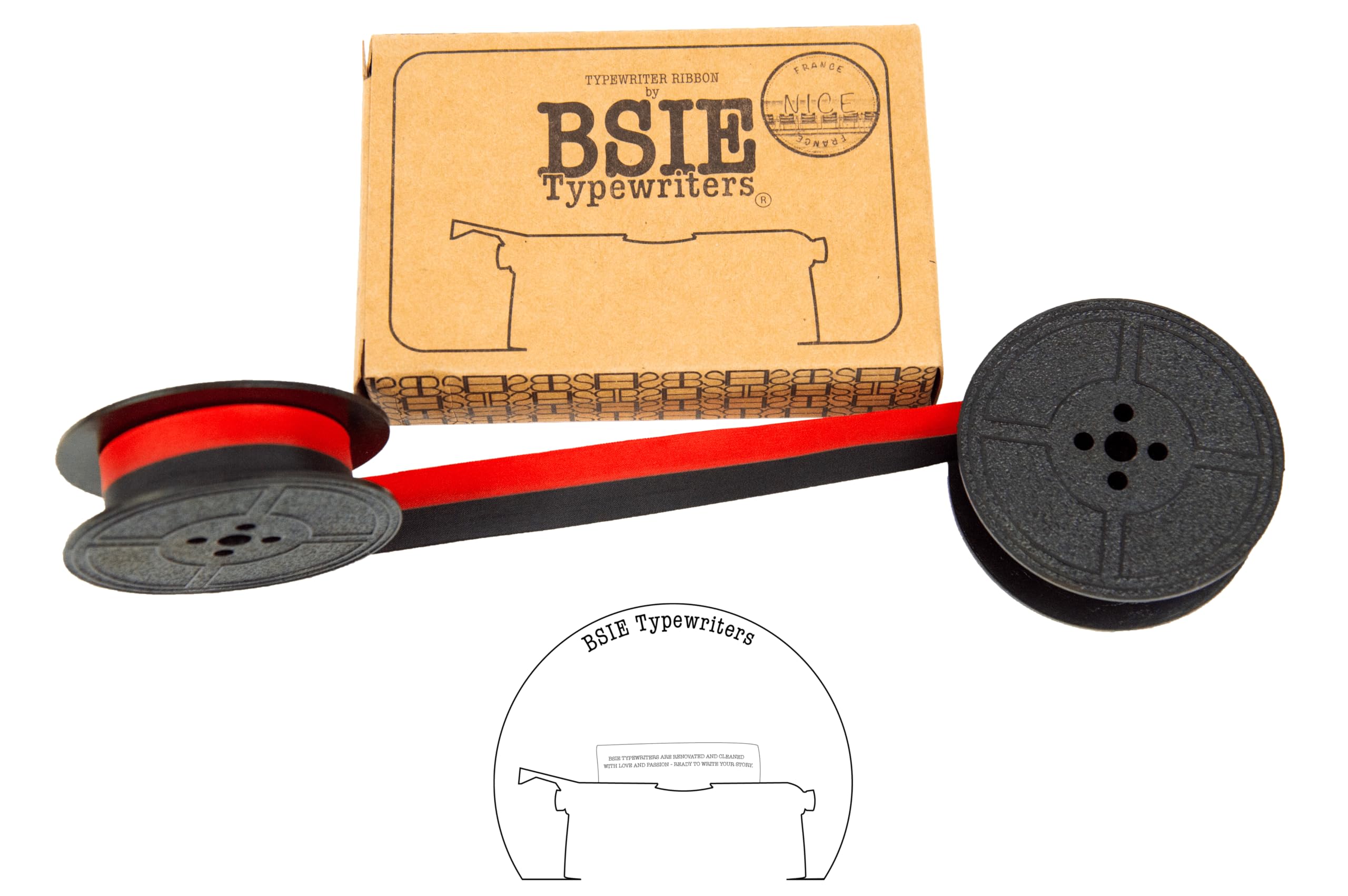 Princess Typewriter Ribbon - GR1 - BSIE TYPEWRITERS (Black & red)