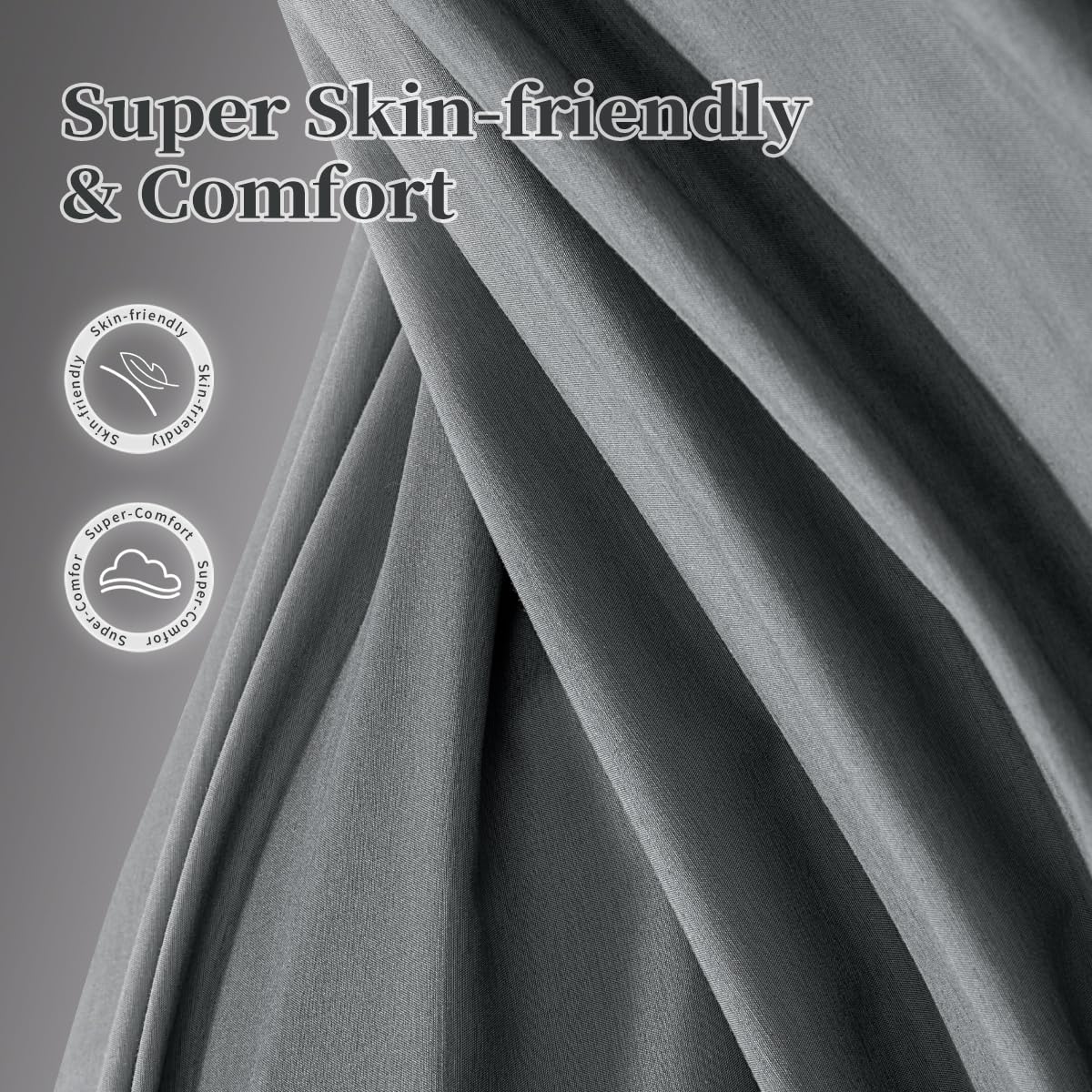 Shilucheng King Size Bed Sheets Set Microfiber