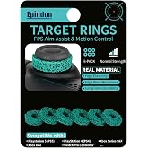 Epindon Target Rings | FPS Aim Assist Precision Motion Control | Compatible with PS5/PS5 Edge,PS4, Xbox Series X/S, Xbox One, Switch Pro Controllers, PC Gamepads Normal Strength/Green 6-Pack