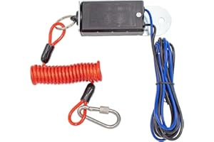 WTNYOU Trailer Breakaway Switch with 6 Feet Breakaway Coiled Cable, Electric Brake Breakaway Switch for RV Towing Trailer