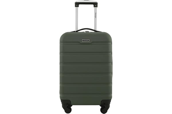 Wrangler Hardside Carry-on Spinner Luggage, Olive, Carry-On 20-Inch, Hardside Carry-on Spinner Luggage