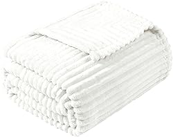 Vessia Flannel Fleece Throw Blanket for
