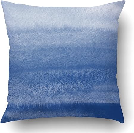 Amazon Com Emvency Pillow Covers Decorative Navy Blue Watercolor