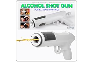 BARBUZZO The Original Alcohol Shot Gun - Load Your Favorite Alcohol, Aim, Shoot and Drink- Epic Shot Party Accessory - Holds Up to 1.5 Ounces