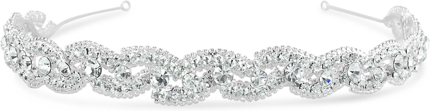 Bridal Crystal Braid Rhinestone Headband