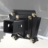 ECOTRIC 2" UTV Hitch Receiver Compatible with 2014-2024 RZR XP1000 XP 4 | Rear; Compatible with 2014-2024 Polaris RZR XP1000 XP 4 1000 Bolt-On Bumper Tow Hitch Extender Trailer Hitch Adapter Kit (