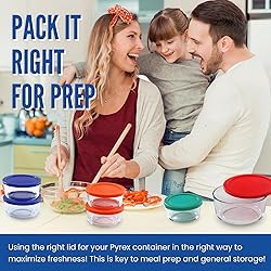 Replacement Lids for Pyrex 4-Cup Glass Food Storage