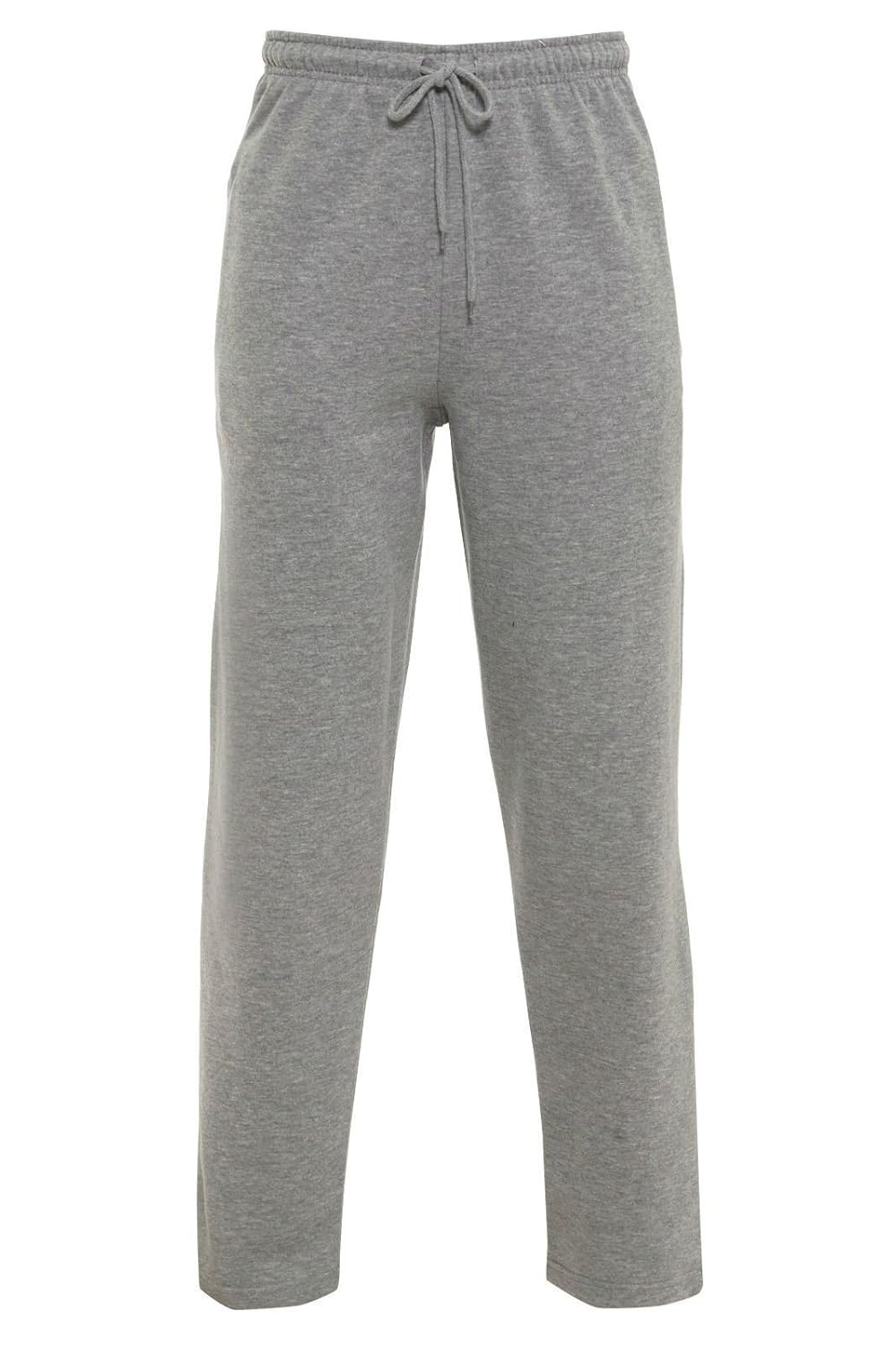 mens open hem joggers with zip pockets