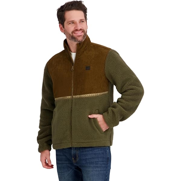 Sean John Men's Sherpa Trimmed Bomber, Black, Large at Amazon