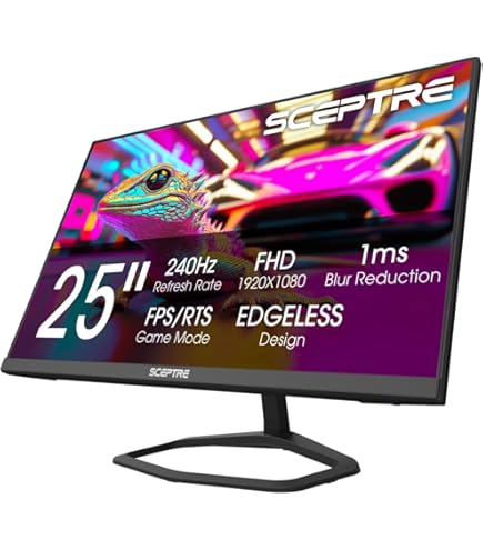 Amazon.com: BenQ MOBIUZ EX251 25” FHD 180Hz 220Hz Refresh Rate 1ms