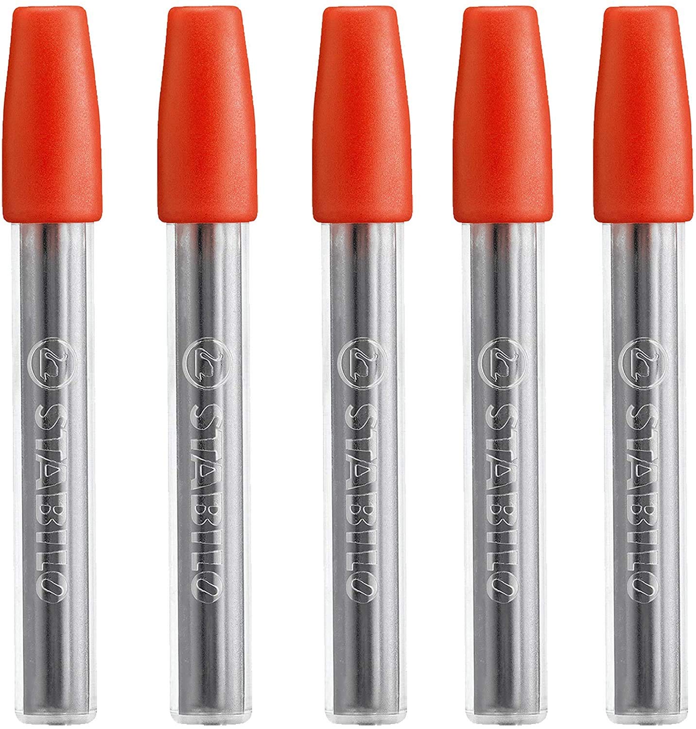STABILO EASYergo 1.4 Refills, Pack of 6, HB Mechanical Pencil Leads for Refilling, 5 x 6 Leads