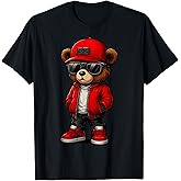 Hip Hop Teddy Bear with Sunglasses T-Shirt