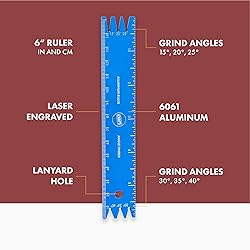 Knafs - Aluminum Ruler and Knife Angle Finder