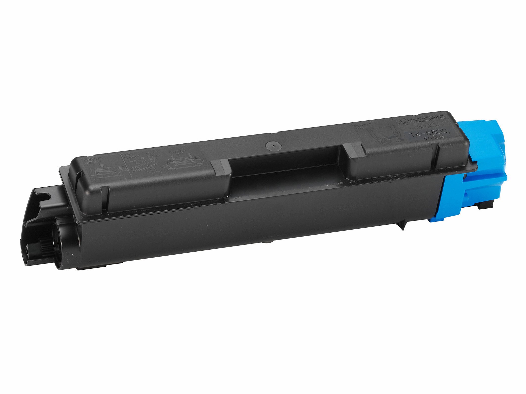 Kyocera Toner Cartridge TK-580 C - CYAN - 2.800 Pages Standard Capacity Genuine Premium Printer Toner - 1T02KTCNL0 - T2KTCNL0 - for FS-C5100DN / FS-C5150DN / ECOSYS P6021cdn