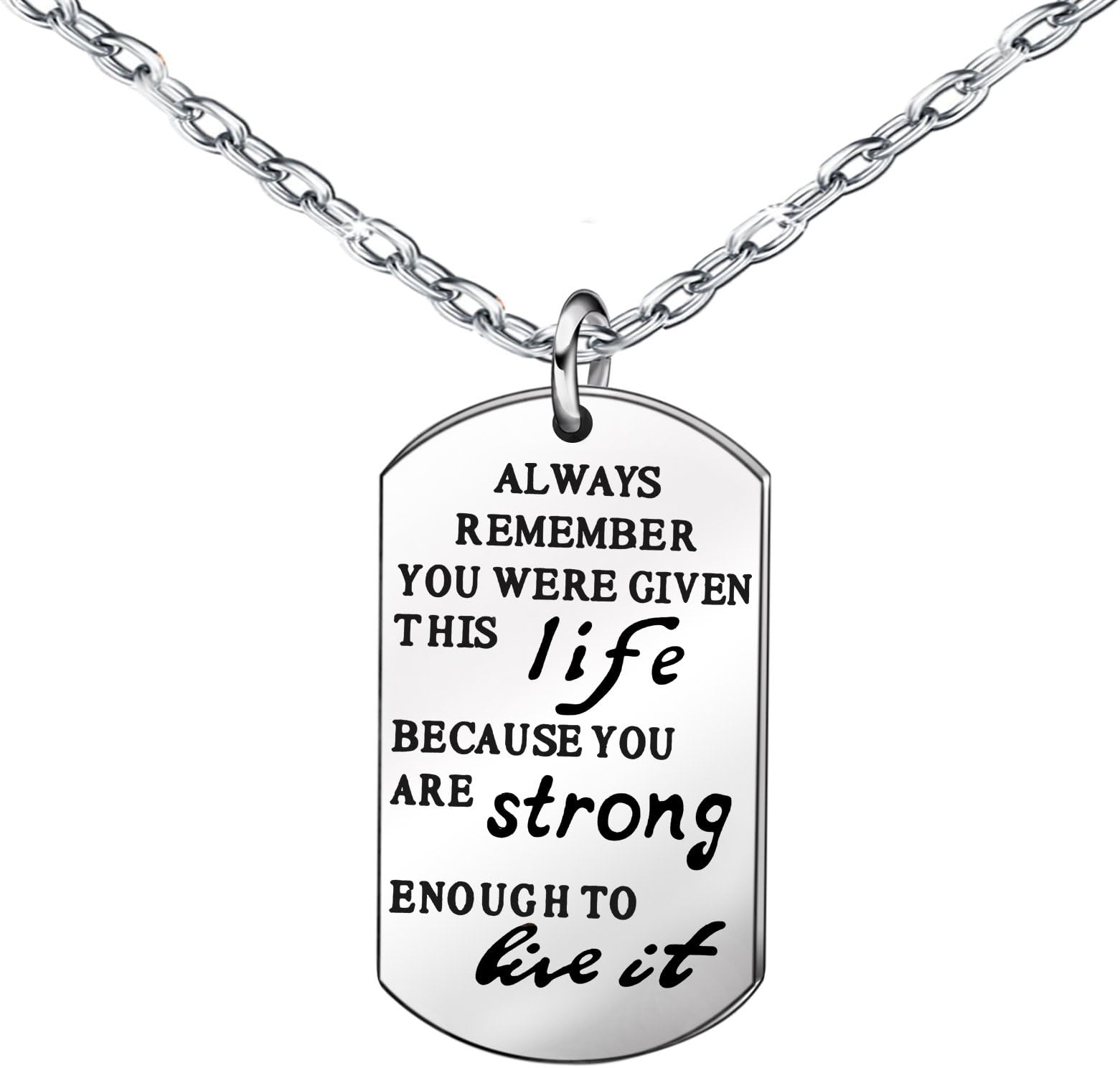 Awyuan Necklaces for Women Men Hot Fashion Silver Long Adjustable Pendant Necklace Birthday Gifts