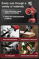 Cordless Reciprocating Saw, 2 x 2.0Ah