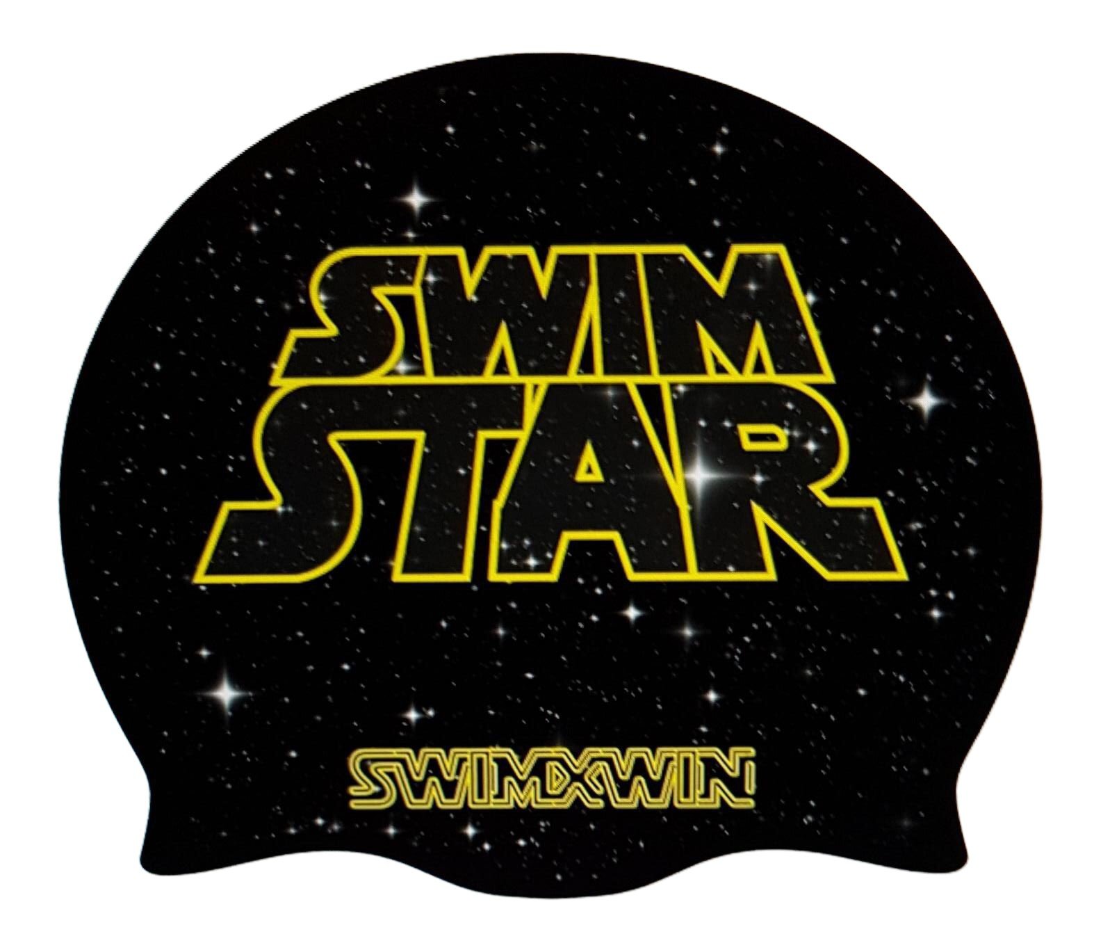 Swim Star Silicone Swimming Cap | Fantastic Pool Cap | Swim Cap for Men, Woman and Kids | Great Comfort and Fit | Italian design and style