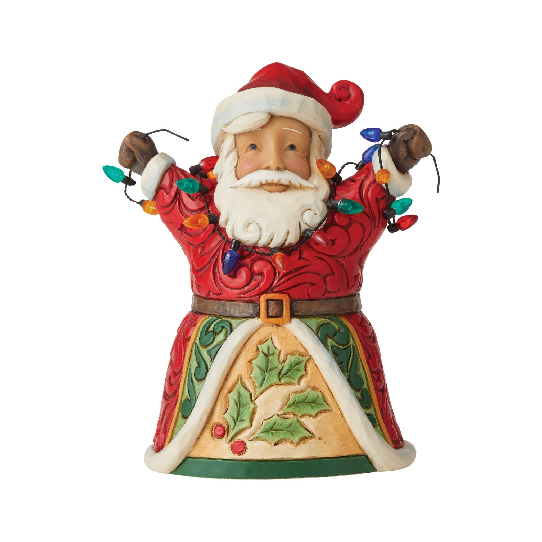 Heartwood Creek By Jim Shore Jolly Santa With Arms Up Figurine