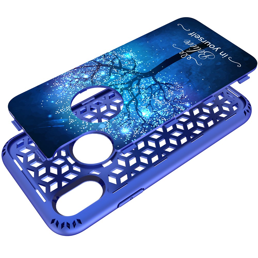 iPhone X Case, MagicSky Shockproof Slim Corner Protection with Resilient Shock Absorption Rubber Protective Case Cover for Apple iPhoneX - Believe in yourself