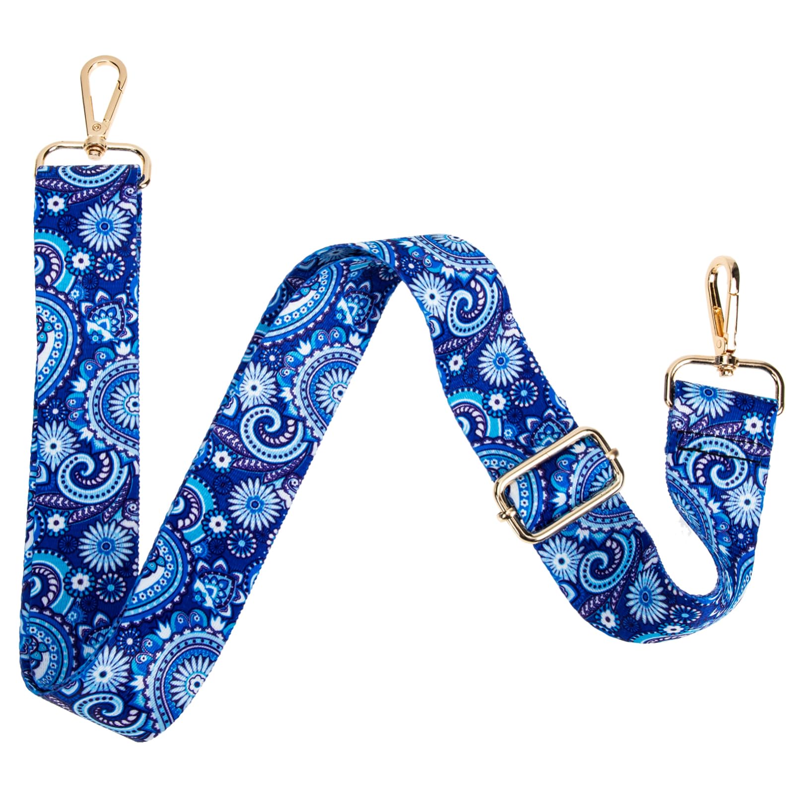 CORHAD Adjustable Floral Print Banjo Strap Comfortable Musical Instrument Strap for Banjo Guitar and Ukulele Vintage Style Adjustable Belt for Musicians