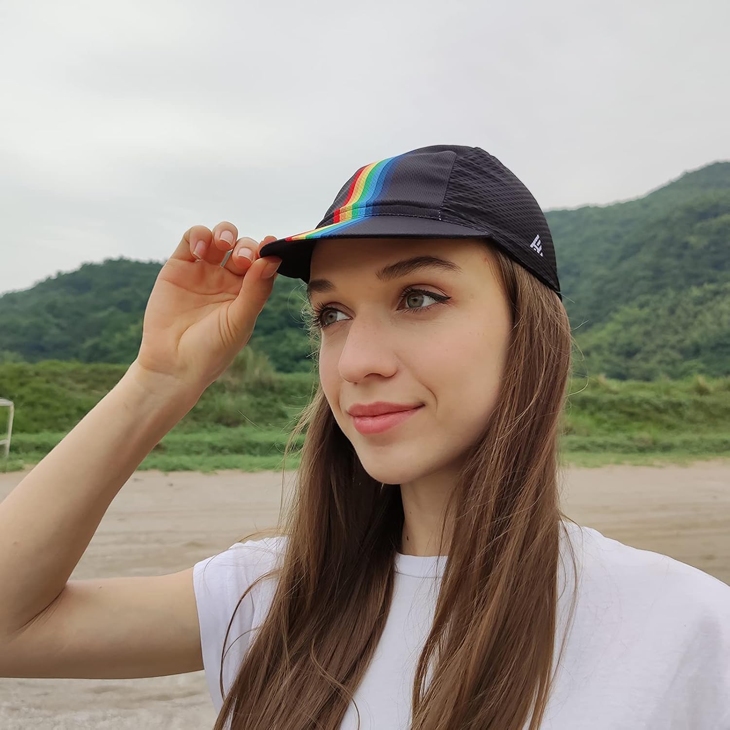 Hikenture Cycling Cap for Men and Women, Bike Hat with Visor Summer Sun Hat (Black) : Sports & Outdoors