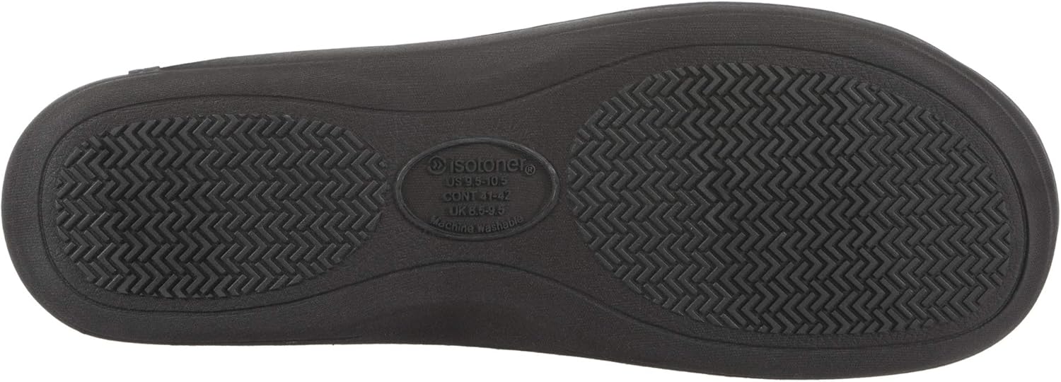  | isotoner Men's Microsuede Devin Slip On Slipper with Cooling Memory Foam for Indoor/Outdoor Comfort | Slippers