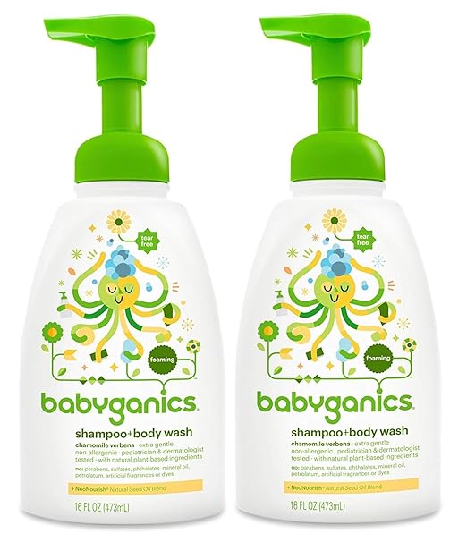 babyganics shampoo and body wash chamomile